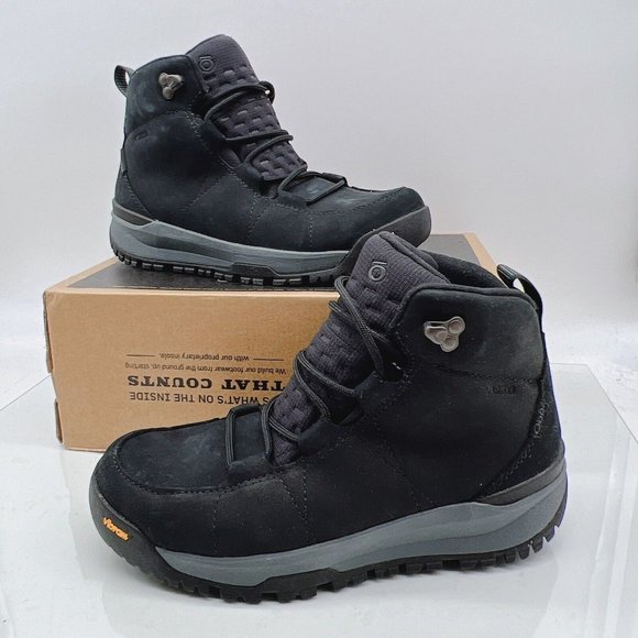 Oboz Sphinx Mid Leather Insulated B- Dry Hiking Boot Castlerock Womens Size US 8 - Picture 2 of 10